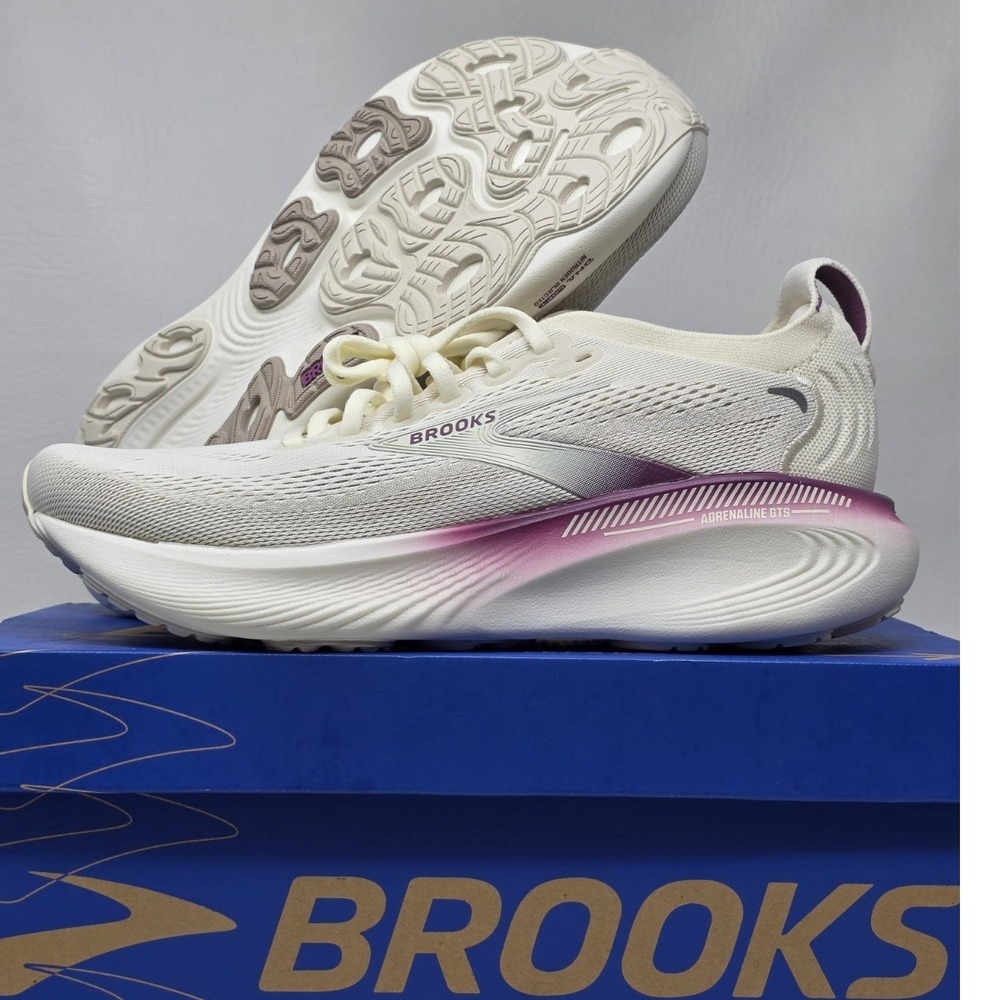 Brooks Adrenaline GTS 25 Size 8.5 Womens Coconut Running Shoes 1204431B128 New